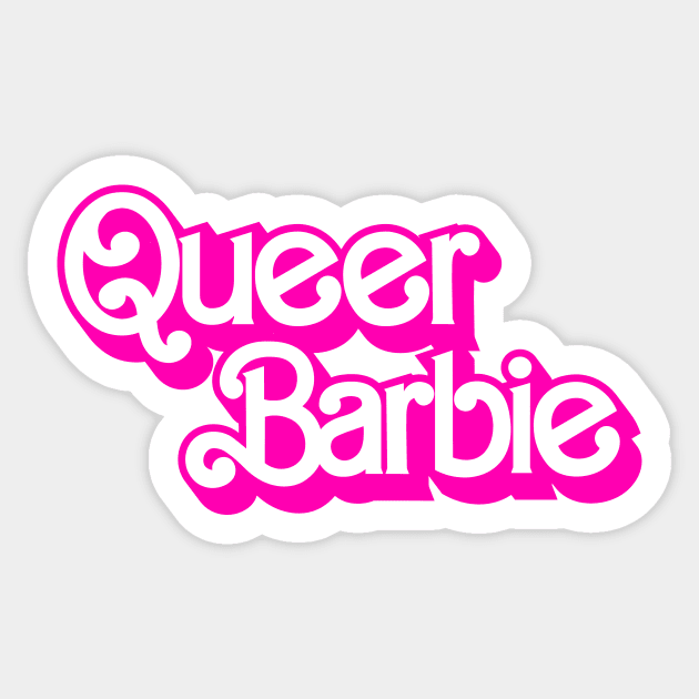 Queer Barbie Logo Barbie The Movie Style Sticker by Sparkle Star Store